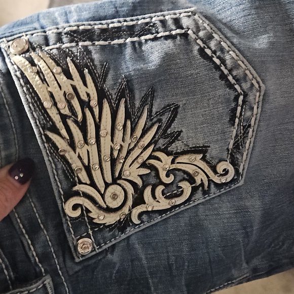 Miss Me Skinny Jeans Women 31 Mid Rise - Picture 8 of 10